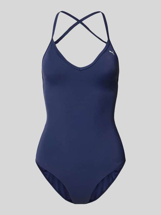 купальник с V-образным вырезом