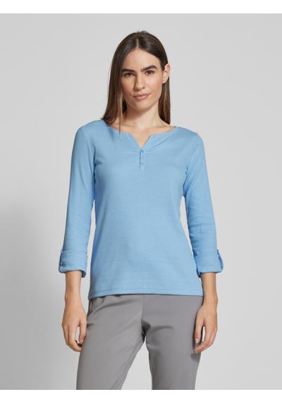 Regular Fit Langarmshirt mit Bio-Baumwolle