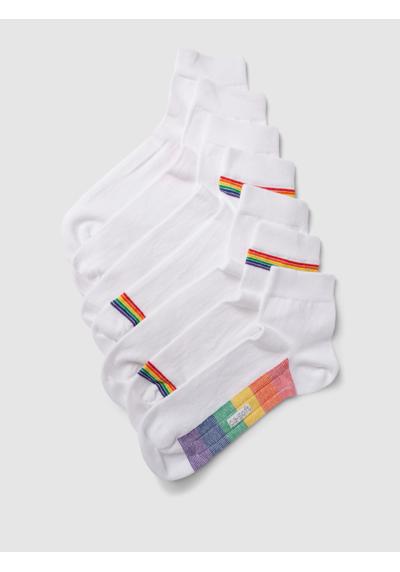 Носки с контрастными деталями, в упаковке 7 штук Ca-Soft Quarter