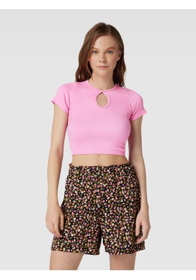 Crop T-Shirt mit Cut Out