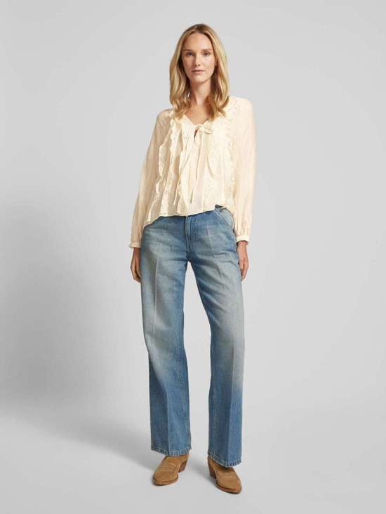 Блуза обычного кроя с воланами DUNST