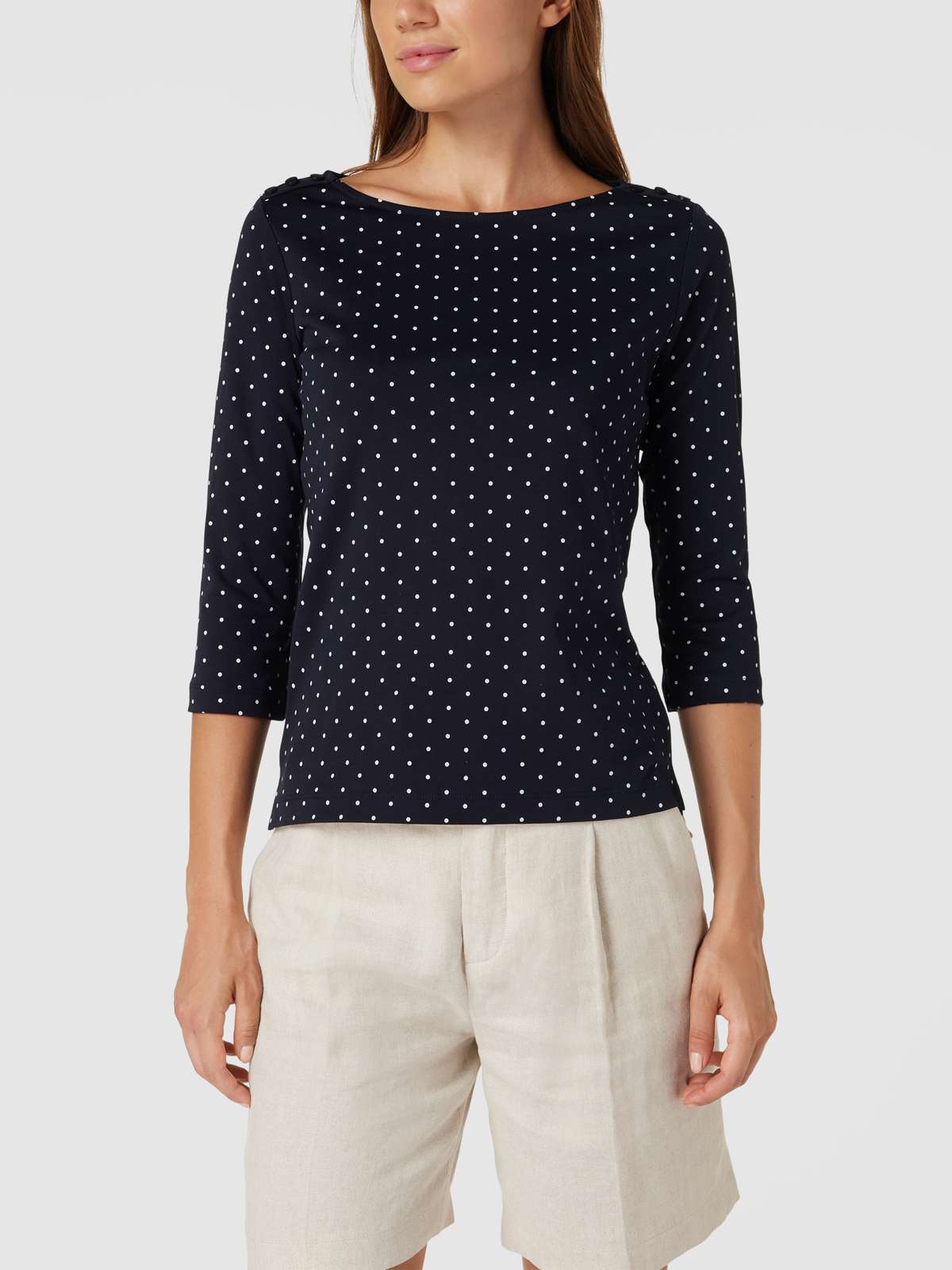 Longsleeve mit Polka Dots