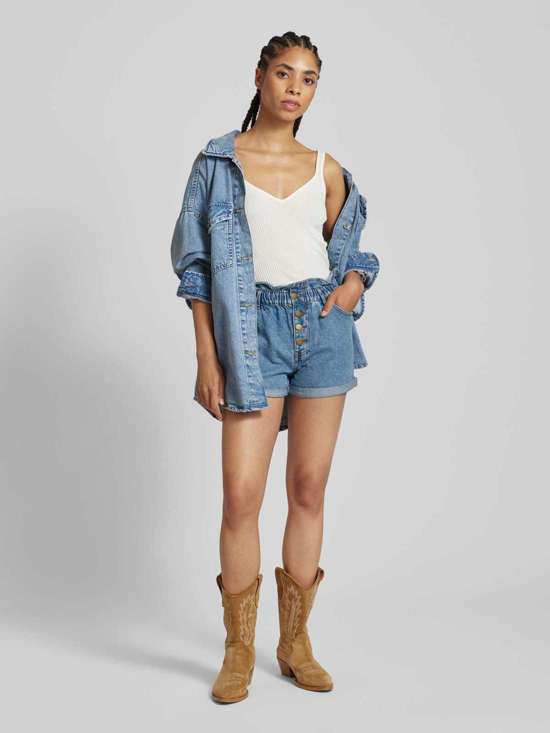 синий джинсовый