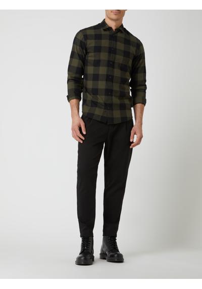 Повседневная рубашка обычного кроя из твила Gingham