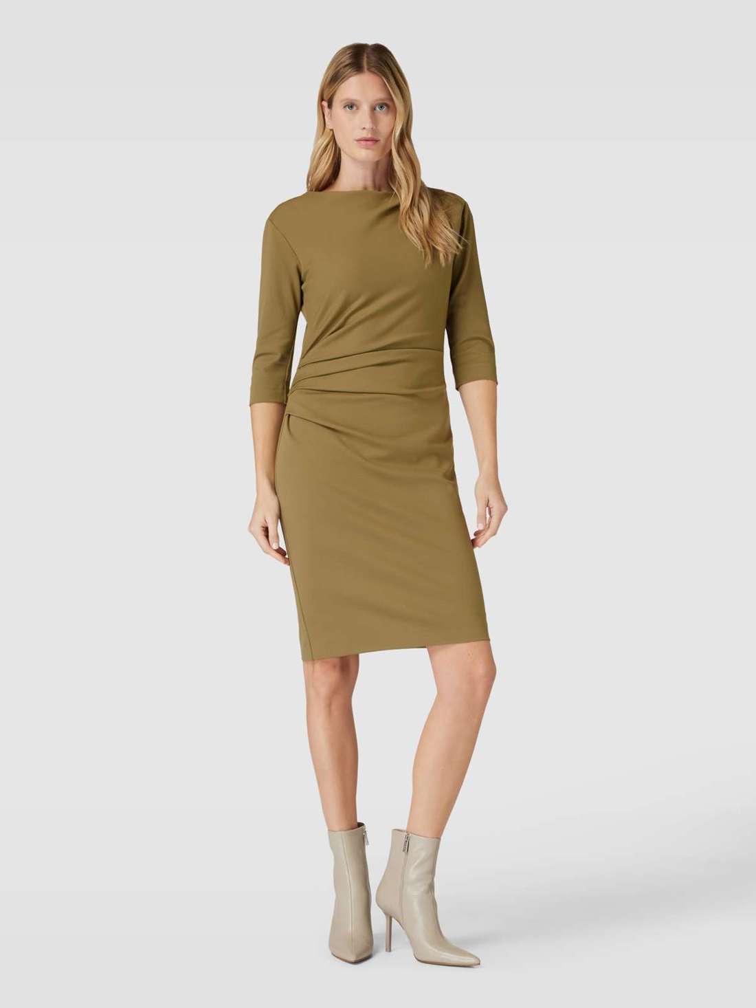 Платье длиной до колена с драпировкой IZZA