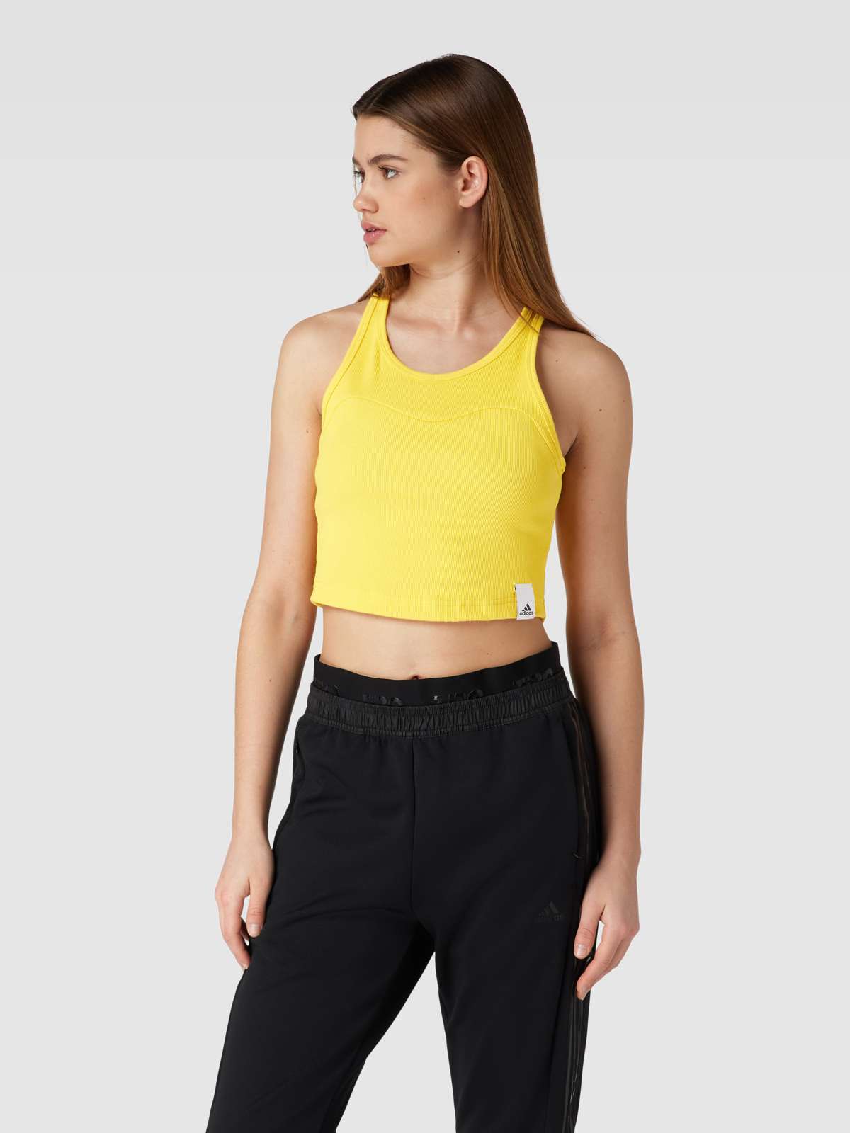 Crop Top in Ripp-Optik