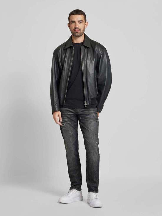 Прямые джинсы в потертом виде TROY