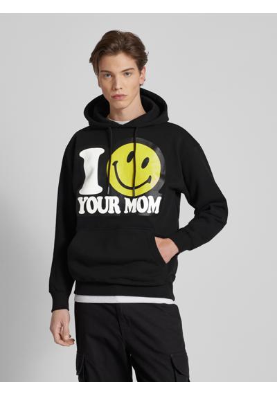 Толстовка с вышивкой этикеток SMILEY YOUR MOM