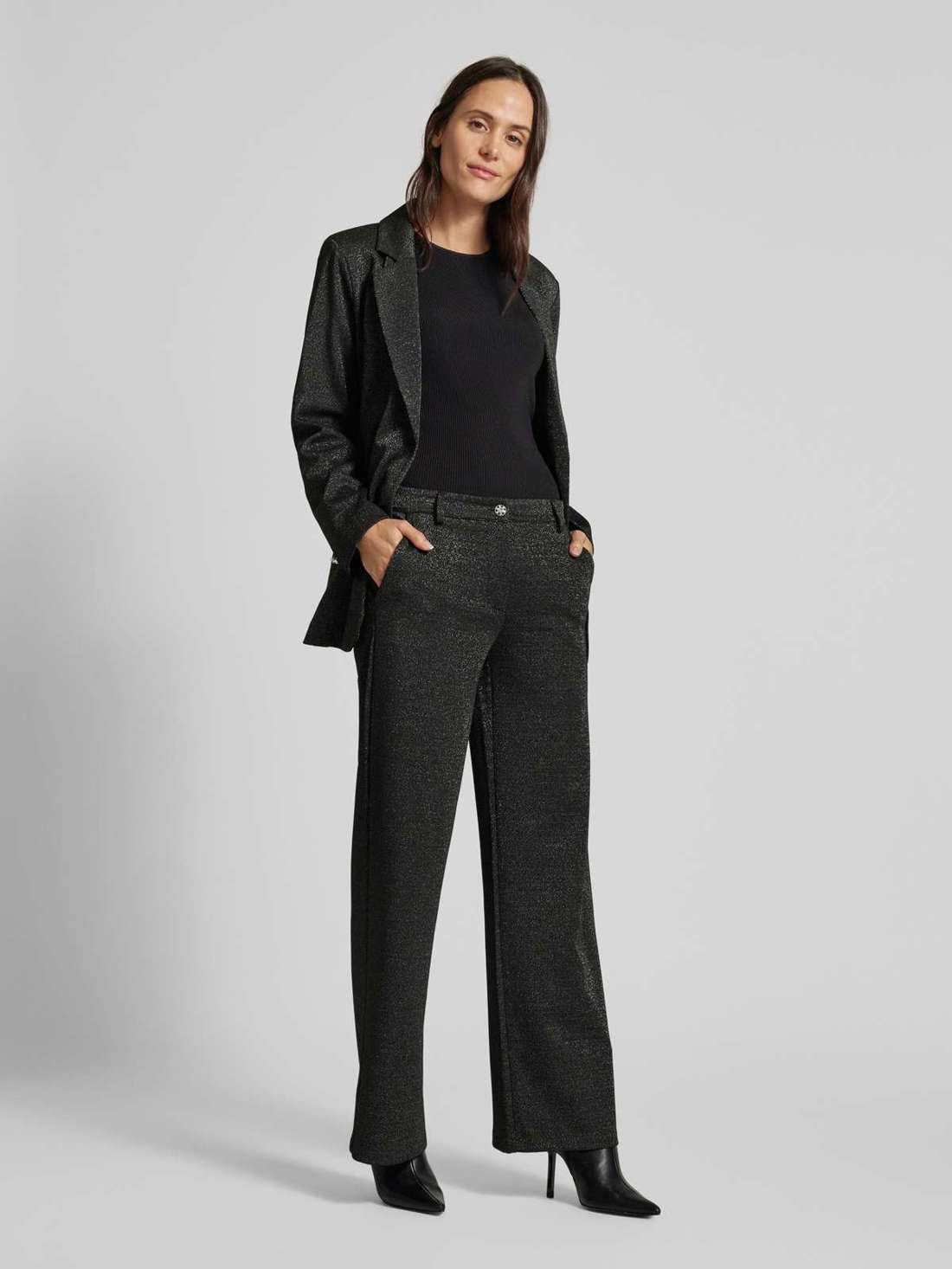 Широкие брюки с эффектной пряжей NANNILUX