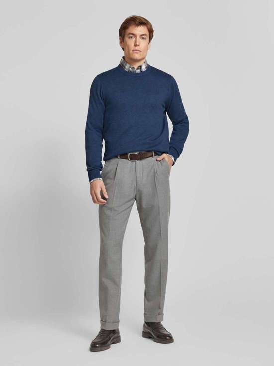 metallic blue melange