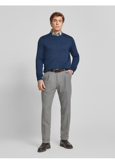 metallic blue melange