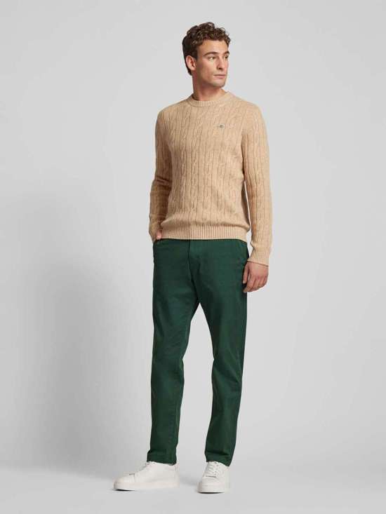 Узкие брюки-чиносы с застежкой на пуговицу и молнию HARLEM