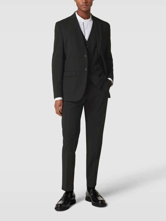 Костюмные брюки узкого кроя с застежкой на пуговицу и молнию