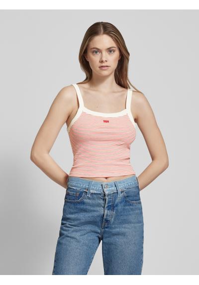 Crop Top mit Streifenmuster