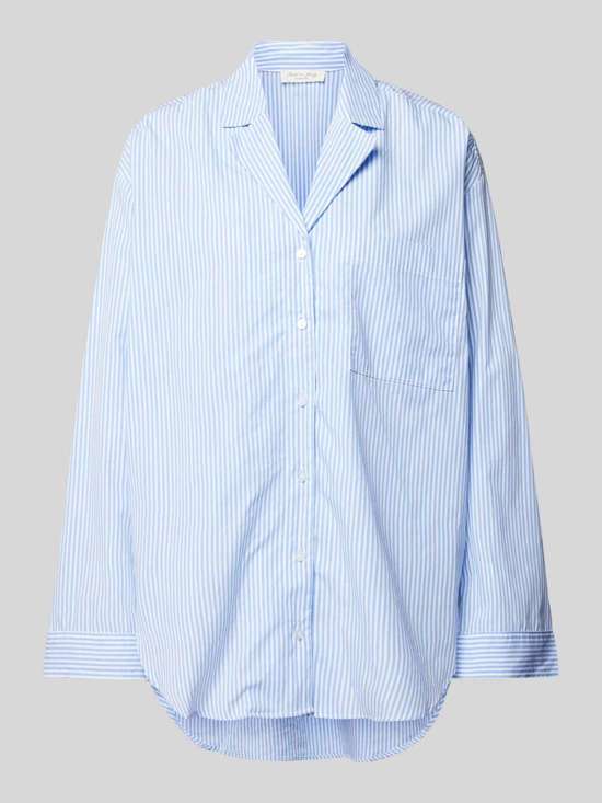 Блузка-рубашка стандартного кроя с воротником с лацканами