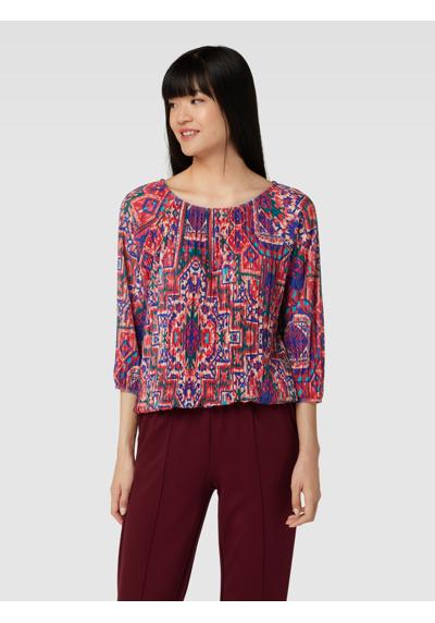 Bluse mit Allover-Muster