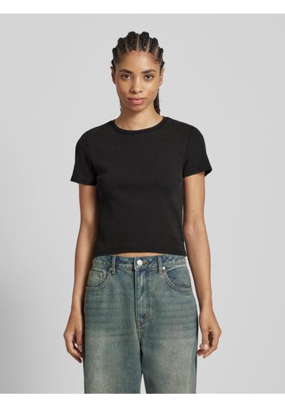 Crop Top in Ripp-Optik