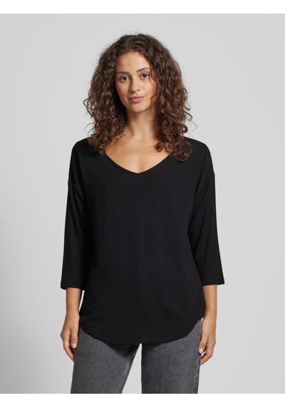 Longsleeve mit überschnittenen Schultern und 3/4-Arm