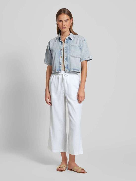 Расклешенные льняные брюки на кулиске Ina