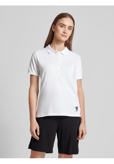 Poloshirt mit Motiv-Print