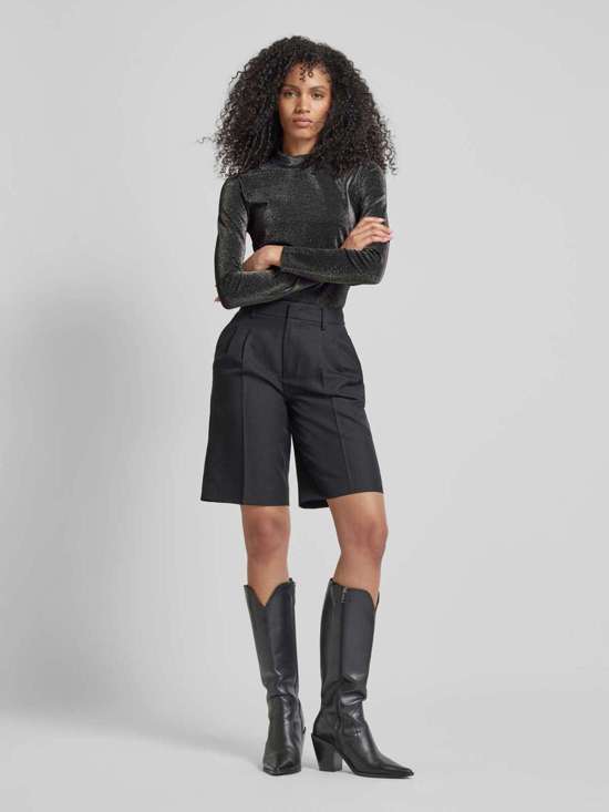 Лонгслив с воротником стойкой