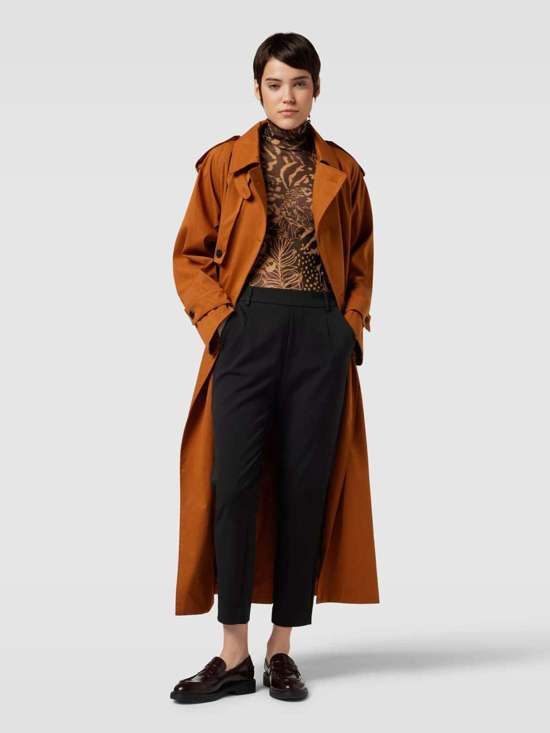 Брюки узкого кроя со складками VARONE