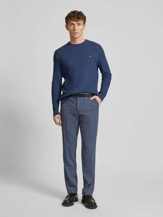 metallic blue melange