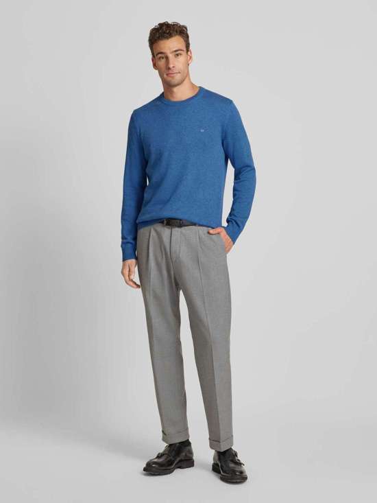 синий джинсовый меланжевый