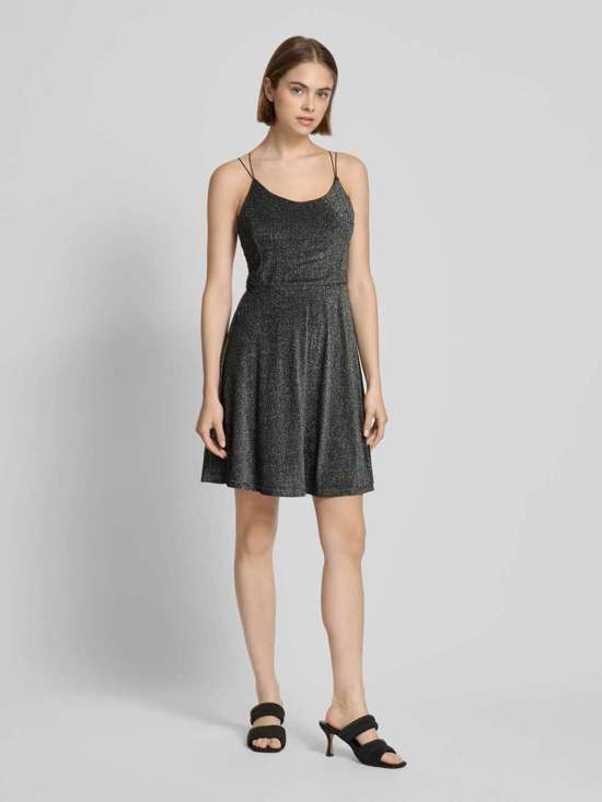 Мини-платье А-силуэта с эффектом блесток TANNY