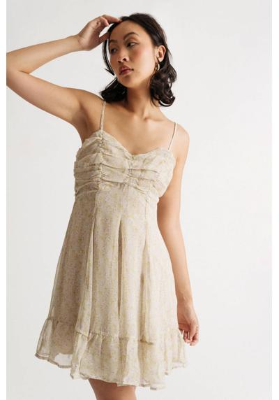 Мини-платье Jannette с цветочным принтом и плиссированной юбкой