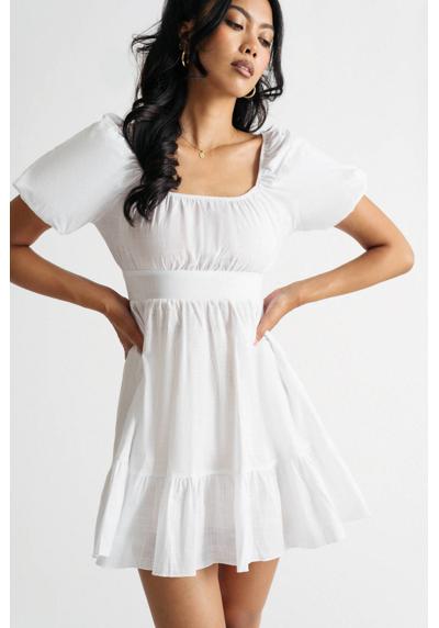 Мини-платье Syrah с пышными рукавами и плиссированной юбкой