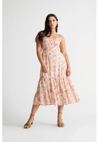Ярусное платье макси Janie с цветочным принтом