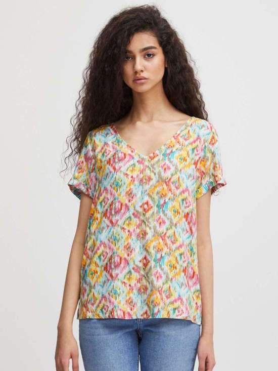 mehrfarbig gemustert