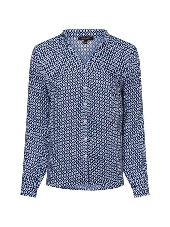 hellblau weiß gemustert