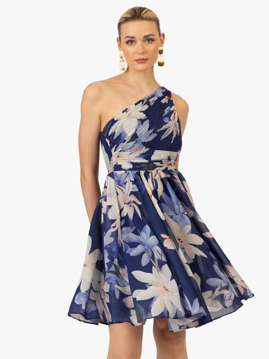 синий узорчатый