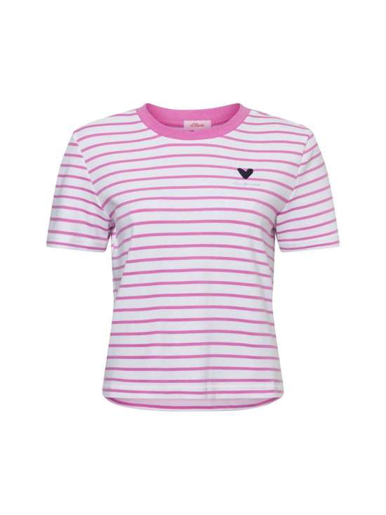 rosa weiß gestreift