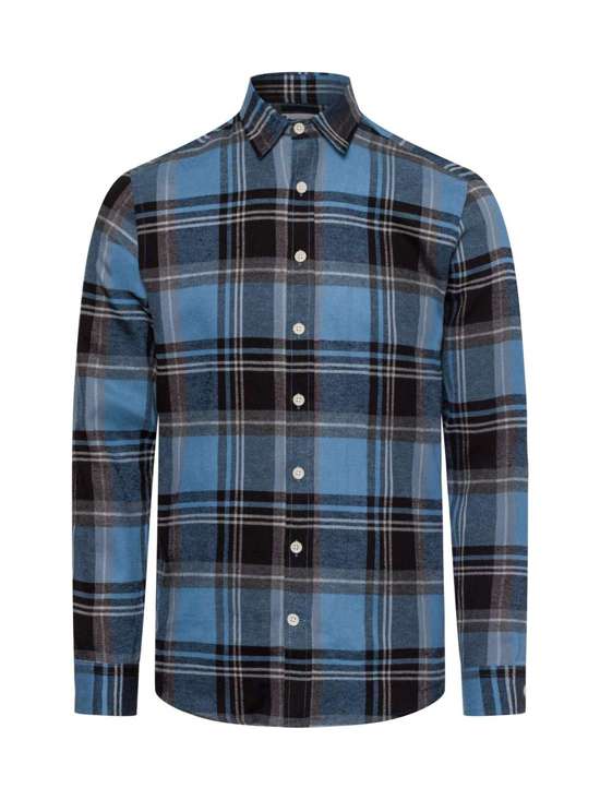 blau schwarz kariert