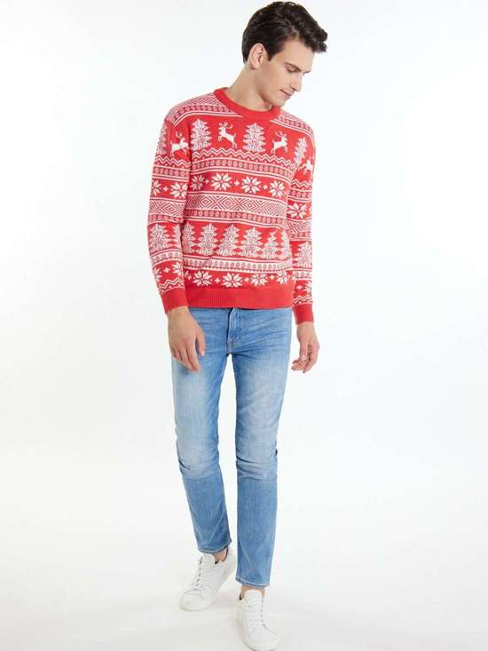 красный в клетку