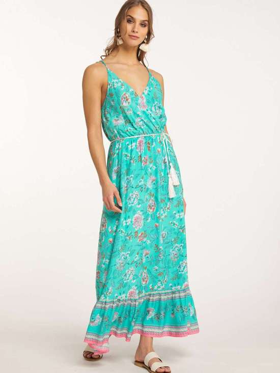 бирюзовый узорчатый