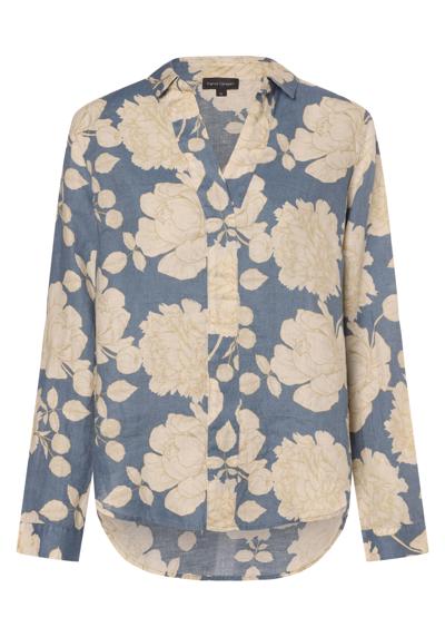 hellblau beige gemustert