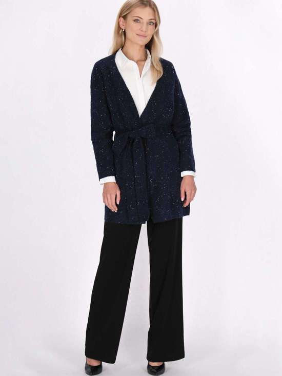 синий морской мелированный