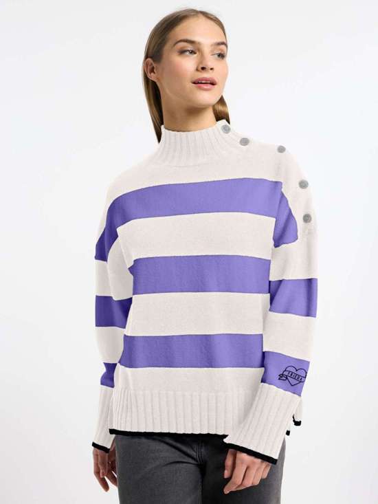 лиловый в полоску