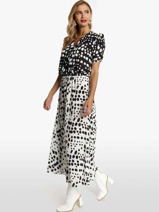 черный в горошек