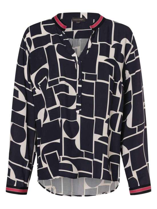 marine weiß gemustert