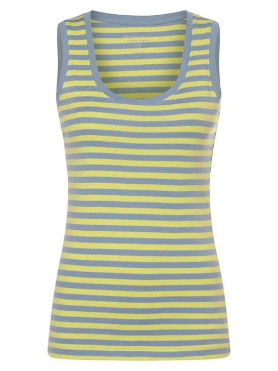 hellblau limone gestreift