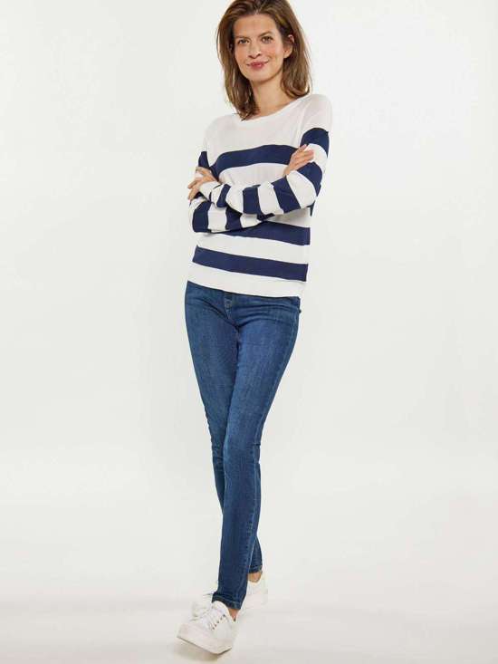 синий в полоску