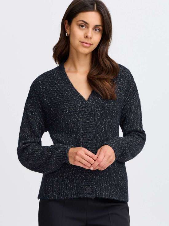 синий морской мелированный