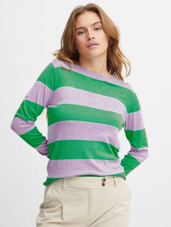 зеленый в полоску