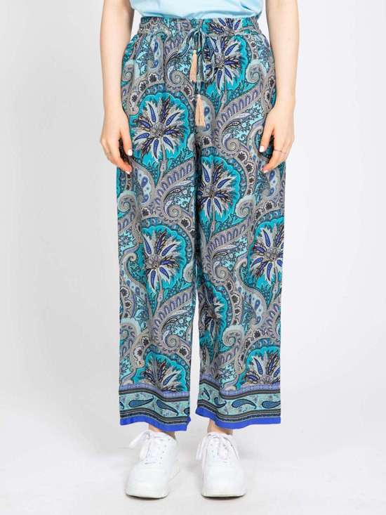 синий узорчатый