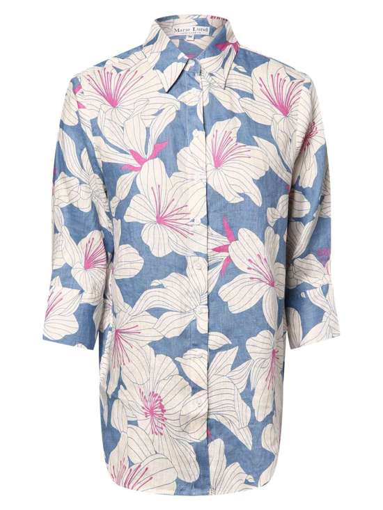 indigo weiß gemustert